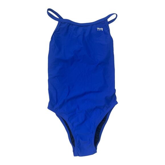TYR Women's Tyreco Solid Diamondback Swimsuit Royal Blue Size 34 One Piece NEW - Picture 3 of 9